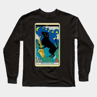 One Cool Dog Tarot Card Long Sleeve T-Shirt